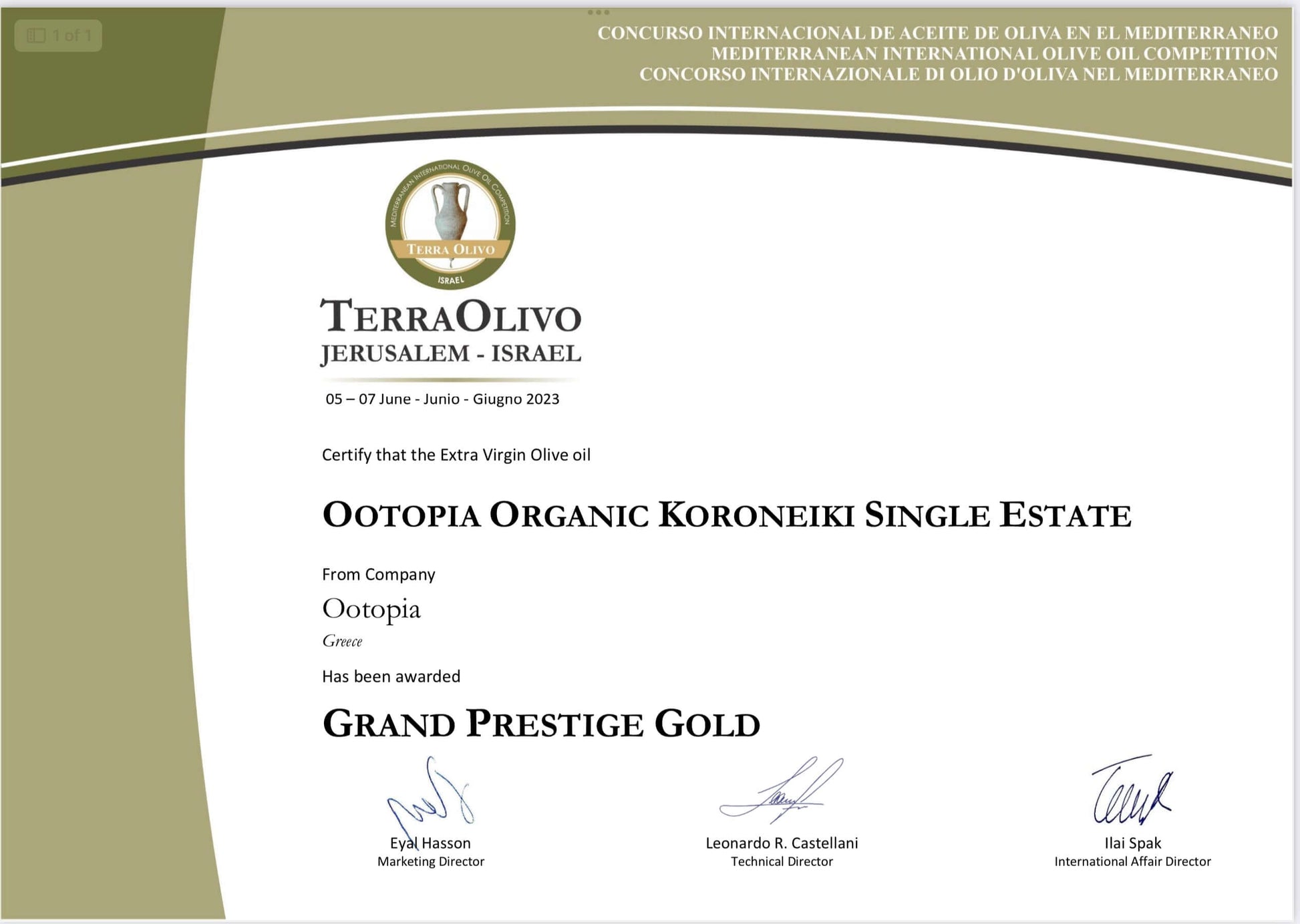 Organic Olive Oil | Olive Oil from Greece | Ootopia USA