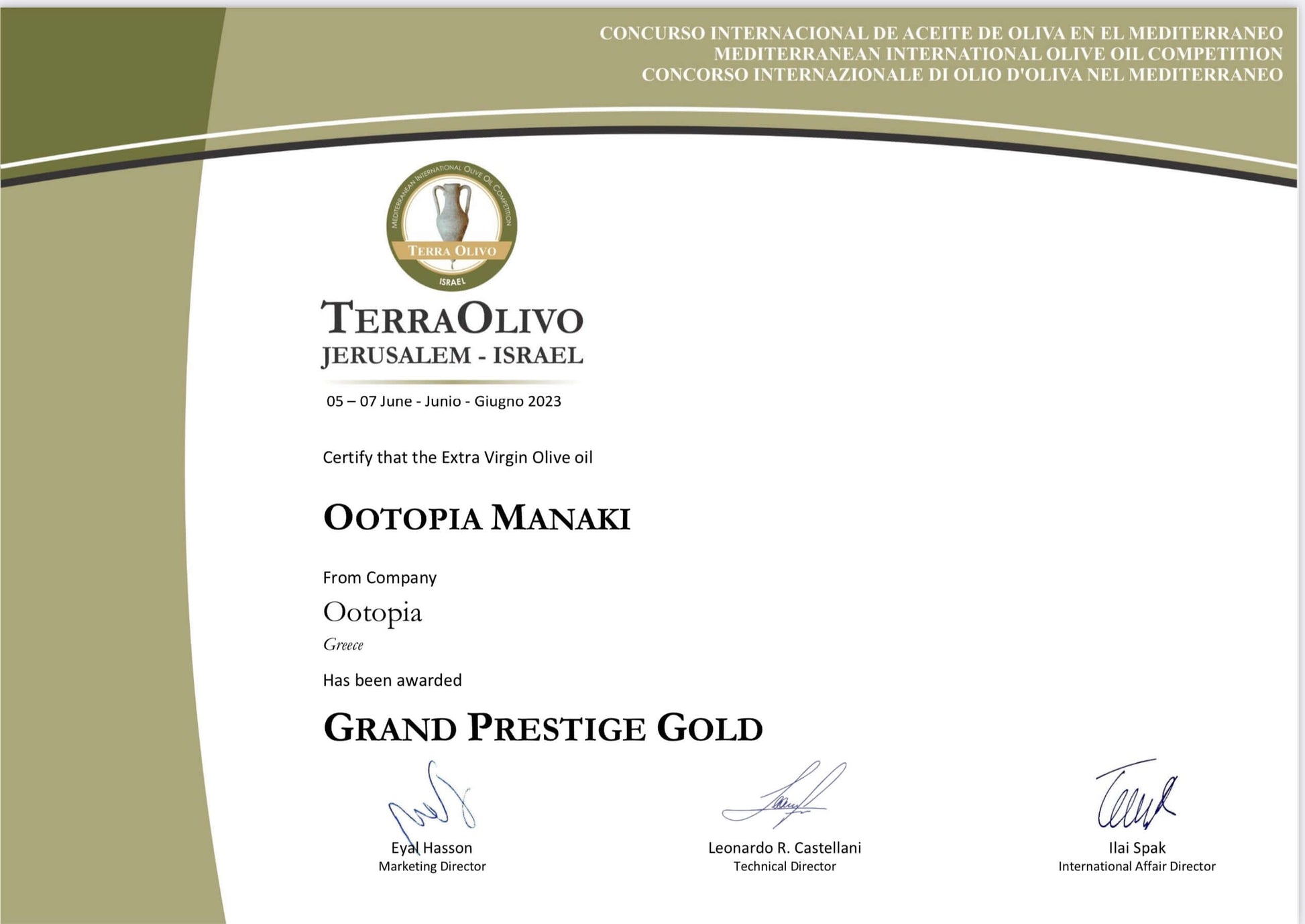 Manaki Olive Oil | Ootopia Olive Oil | Ootopia USA