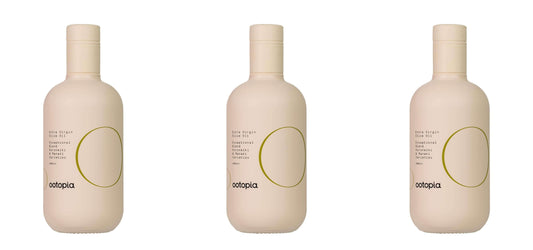 Ootopia Greek Extra Virgin Olive Oil 3-pack, cold-pressed, organic Koroneiki and Manaki blend, 16.9 Fl Oz glass bottles.