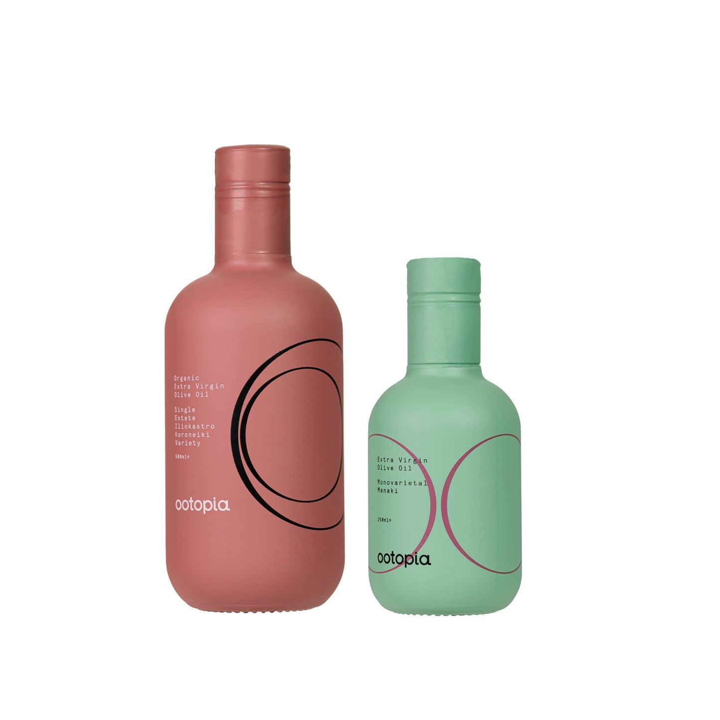 Ootopia Koroneiki & Manaki Olive Oil Combo – 500ml & 250ml Bottles | Bold Meets Beautiful in Greece’s Finest EVOOs