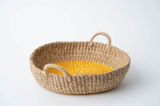 Iris Round Tray I Olive