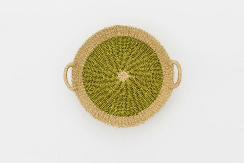 Iris Round Tray I Olive