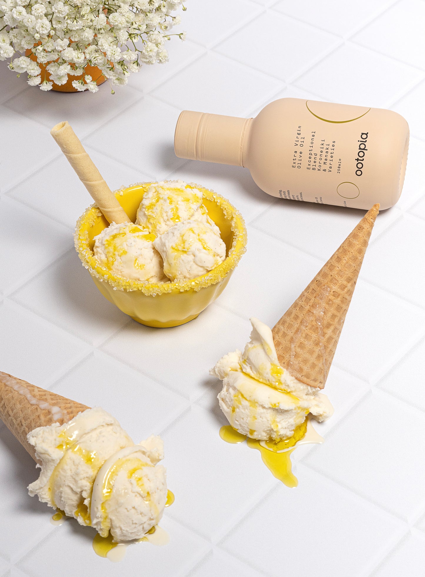 Ootopia Signature Greek Olive Oil Blend Combo – 500ml & 250ml Bottles | Balanced EVOO from Koroneiki & Manaki Olives | Premium Everyday Olive Oil